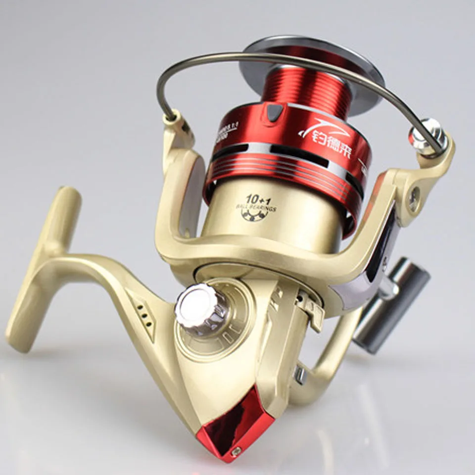 

10+1BB Metal Spinning Fishing Reel Carp Reels Carp Fishing Wheel Spinning Reel Aluminum Handle