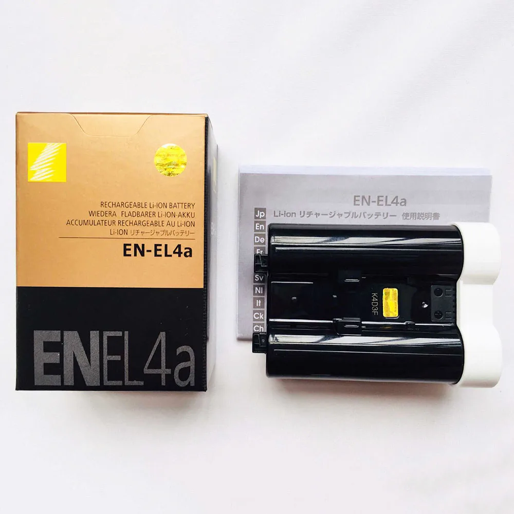 2 шт./лот 2500 мА/ч, EN-EL4a RU EL4a ENEL4a Батарея для Nikon D2Z D2H D2Hs D2X D2Xs D3 D3S D3X F6 камеры
