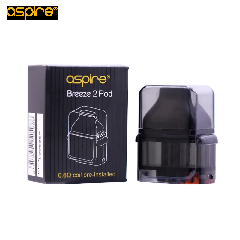 1 шт. до 5 Aspire Breeze 2 POD 3 мл Vape с 0.6ohm катушка сменная в наличии для комплект|Атомайзеры