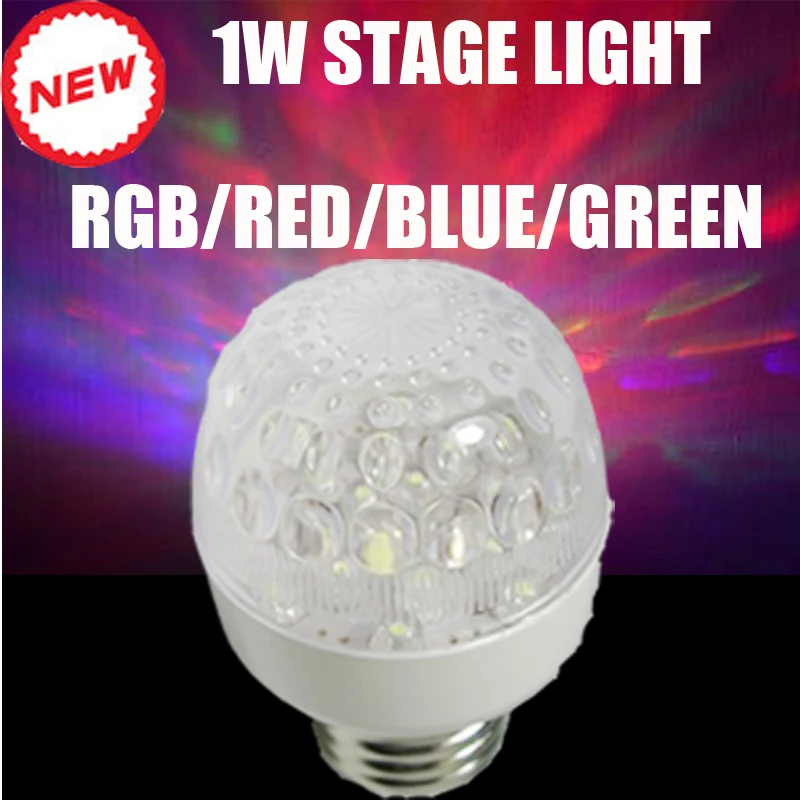 2017 Горячая E27 AC85 265V RGB/белый/красный/синий/зеленый 1 Вт Светодиодный хрустальный