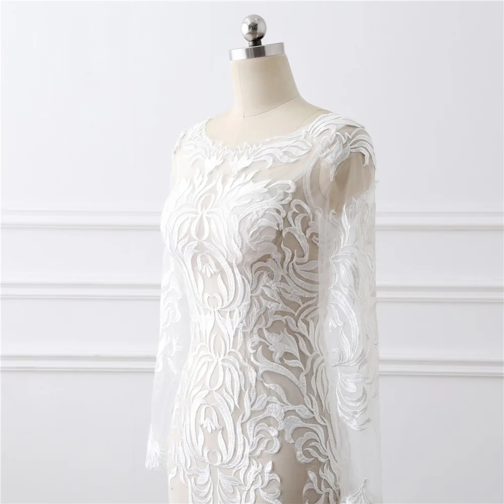 Ruthshen сексуальное прозрачное свадебное платье с длинным рукавом и кружевной