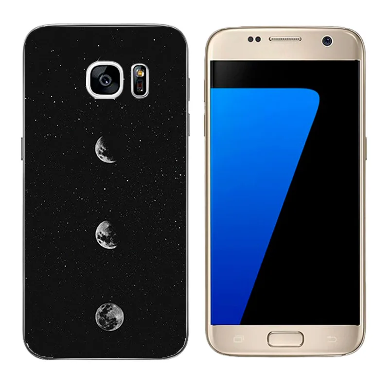 Чехол для Samsung Galaxy S7 чехол телефона мягкий силиконовый G930 из ТПУ с принтом кошки
