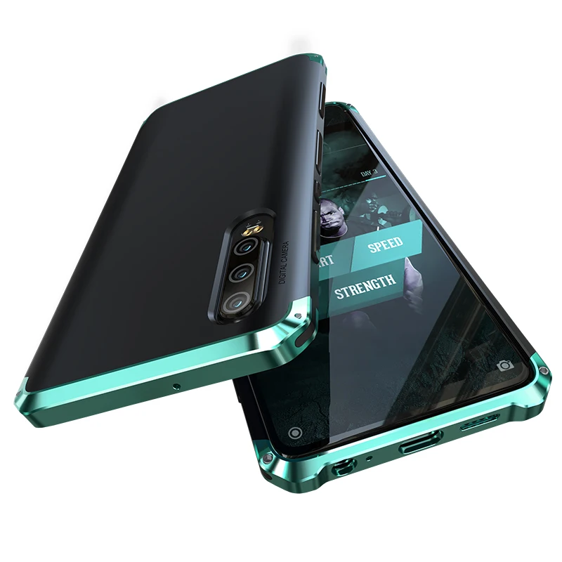 Алюминиевый металлический чехол бампер для Huawei P30 Pro ударопрочный жесткий из