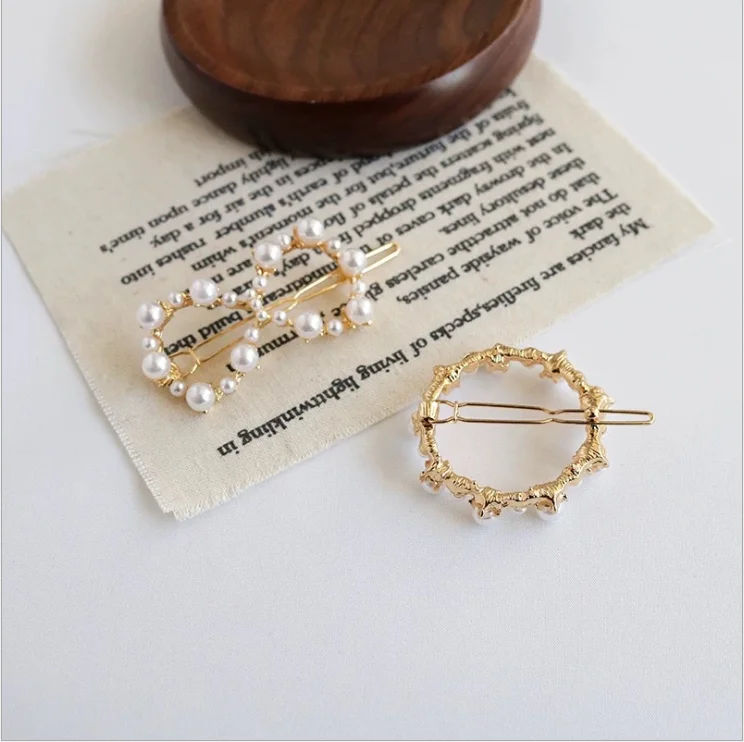 Корейская белая жемчужная карта одна заколка для волос в стиле ретро восточные