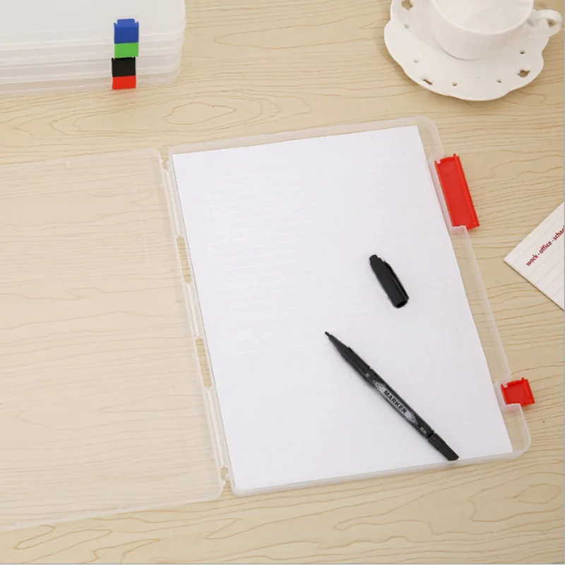 Прозрачная коробка для хранения формата А4 прозрачная пластиковая бумага