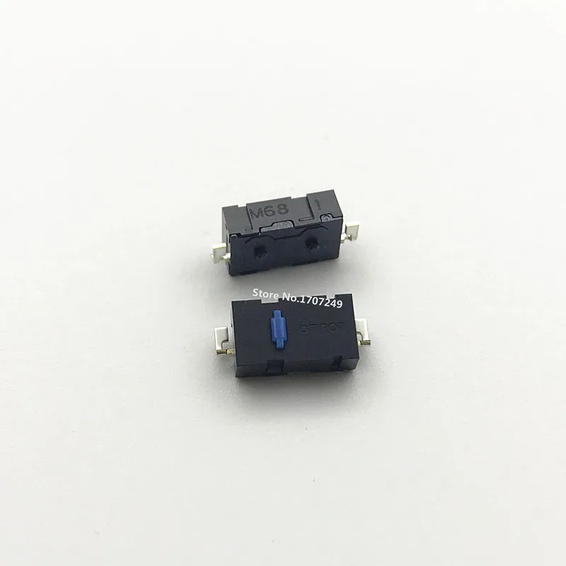 Новая Оригинальная мышь Omron micro switch 10 шт. кнопка мыши синяя точка для ремонта Logitech