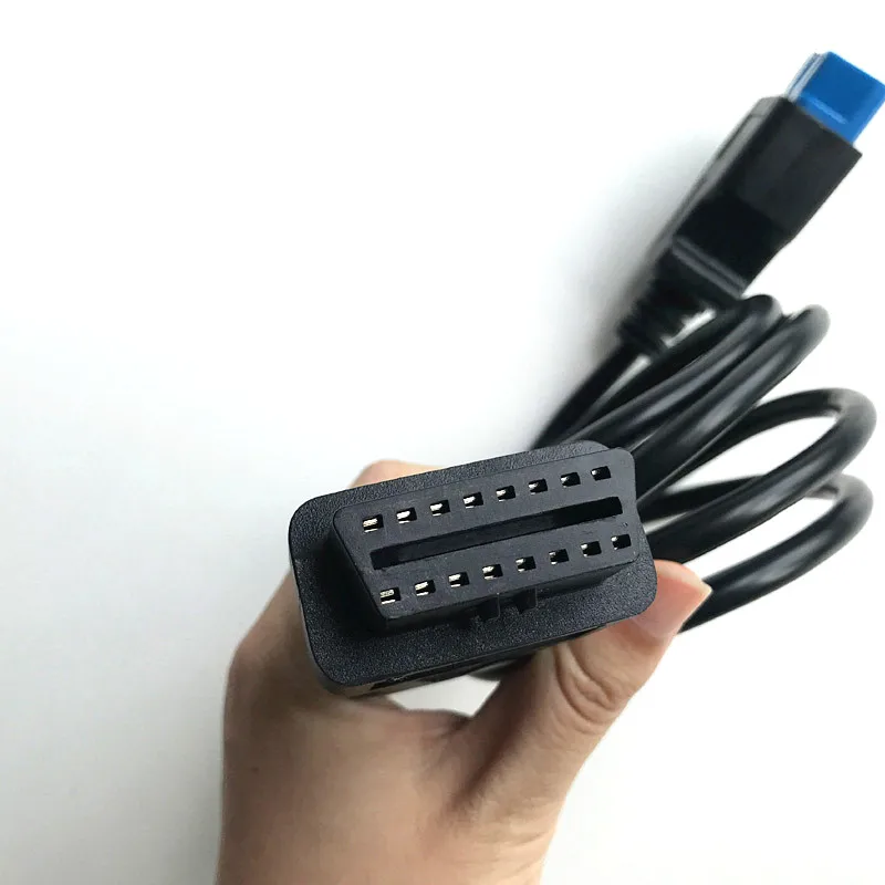 Высокое качество OBD2 адаптер 16pin штекер женский кабель удлинитель OBD II OBDII 16