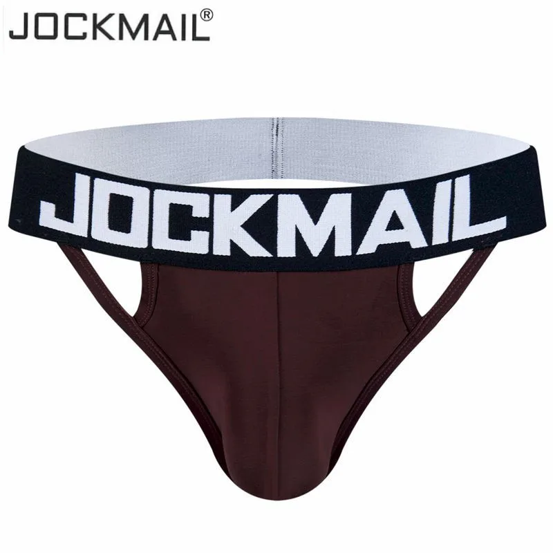 Стринги JOCKMAIL мужские из вискозы пикантное нижнее белье джоки G-стринги трусы для