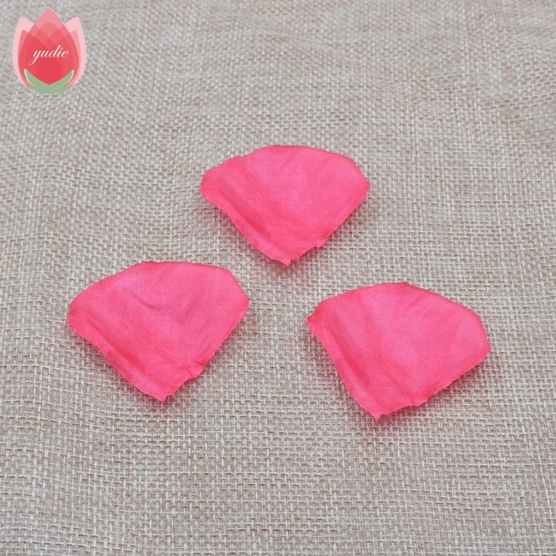 rose red 100 шт шелковые романтические искусственные лепестки Листья цветка розы для свадебной вечеринки украшения дома Розы Декоративные DIY ВЕНОК поддельные цветы - Цвет: rose red