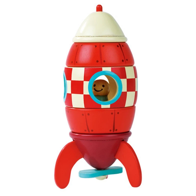 Детская Магнитная ракета игрушечная Обучающие игрушки 12016|rocket toy|toys woodtoys educational |