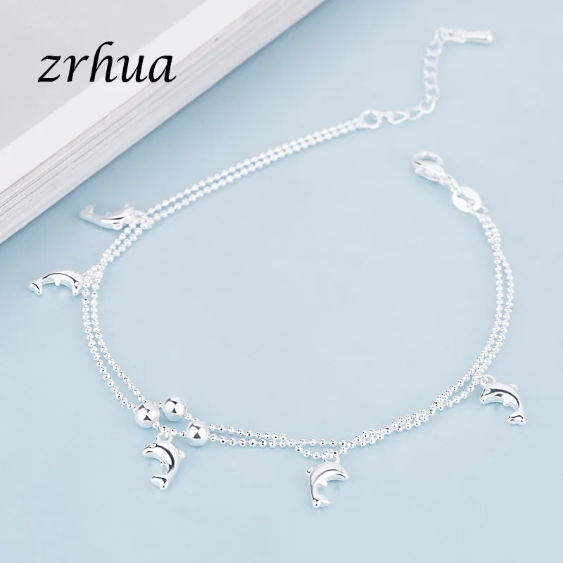 

ZRHUA Genuine Fine 925 Sterling Silver Charming Jewelry Bracelet Bangles Women Fashion Accessories Factory Price Free Shipping