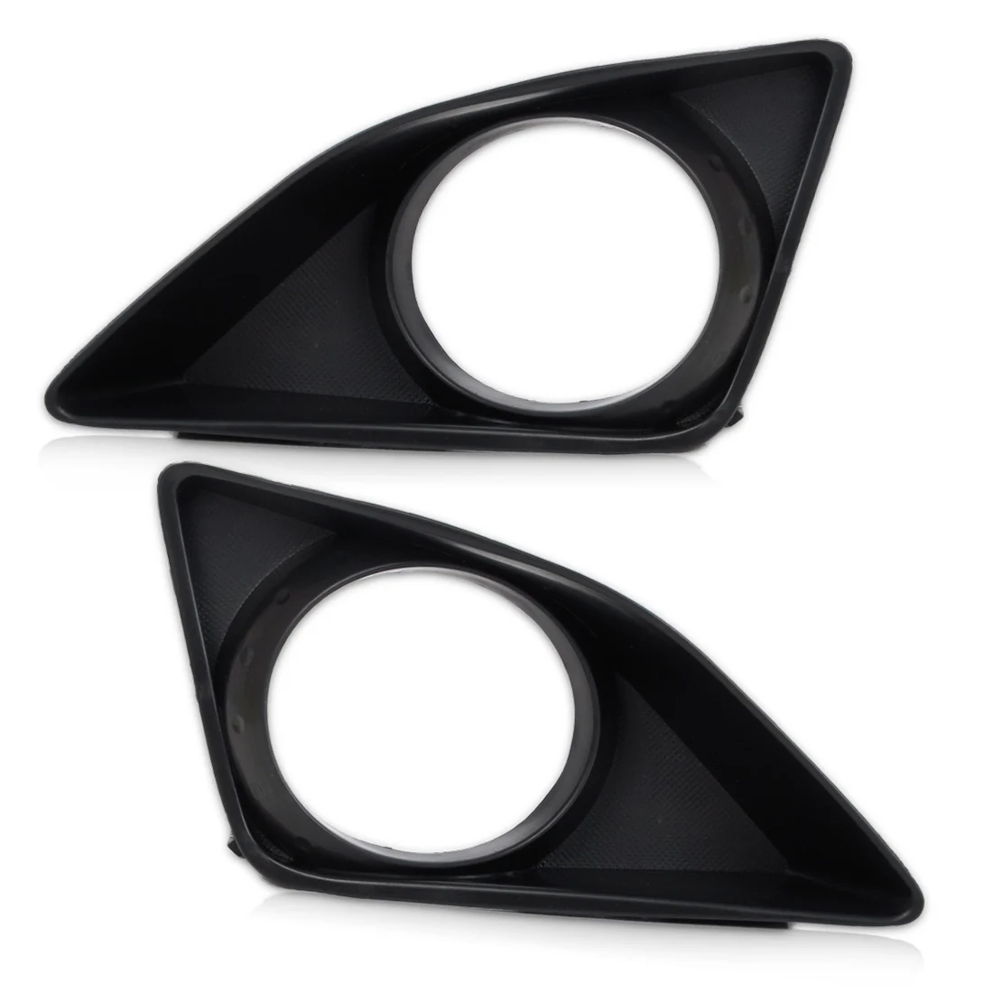 

DWCX New 4pcs Black Front Right/Left Fog Light Lamp + Grille Cover Bezel for Toyota Corolla 2007 2008 2009 2010 Fast Shipping