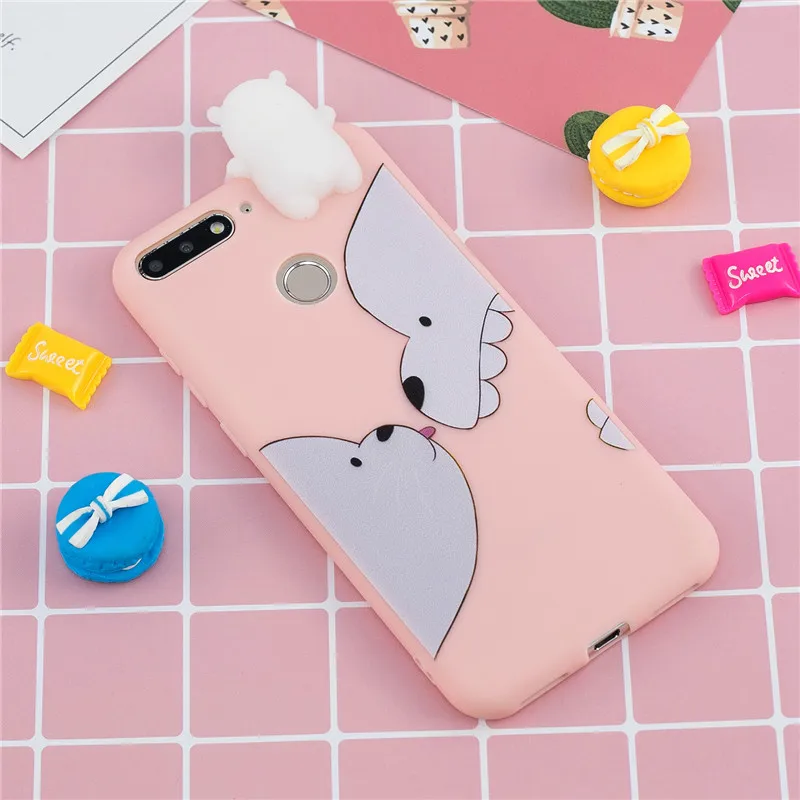 Силиконовый чехол для huawei Honor 7A Pro, чехол для Fundas huawei Y6 Prime, 3D кукольные игрушки, конфеты, мягкий ТПУ чехол для телефона s, для женщин, Etui