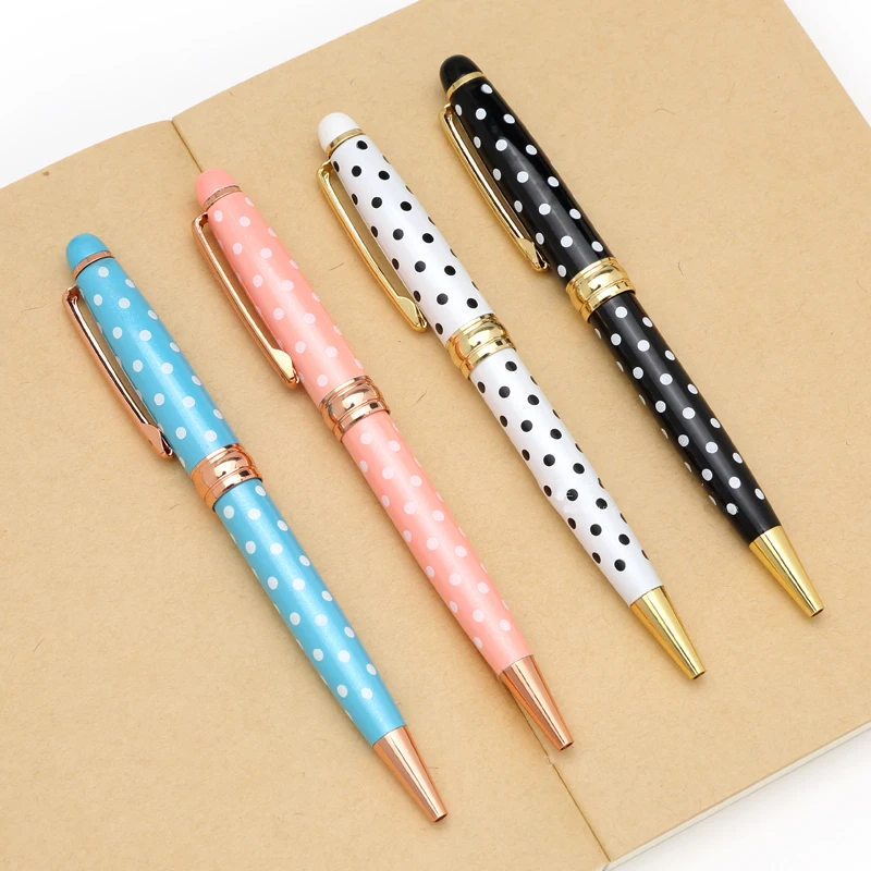 

New Style Multi-colored Metal Casing Gifts Ballpoint Pen Fashion Office School Stationery 1.0mm Pen Nib Writing Instrument Gifts