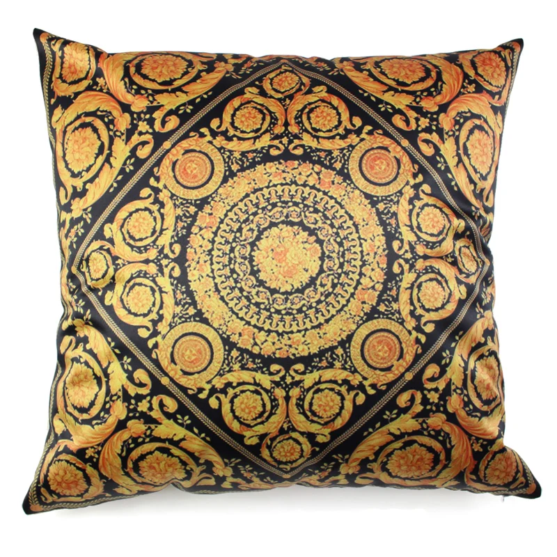 European Luxury Silk-like Brocade Geometric Cushion Cover Home Geometricos Funda Cojin Sofa Pillow Case Pattern | Дом и сад