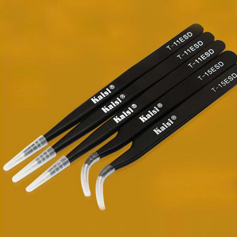 Brneaci Precision Антистатическая изоляция выпрямление изгиб телефон фиксация Пинцет