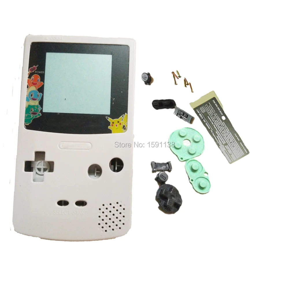 Абсолютно Новый чехол белого цвета подходит для GBO DMG GameboyColor Shell Boy Housing w черный