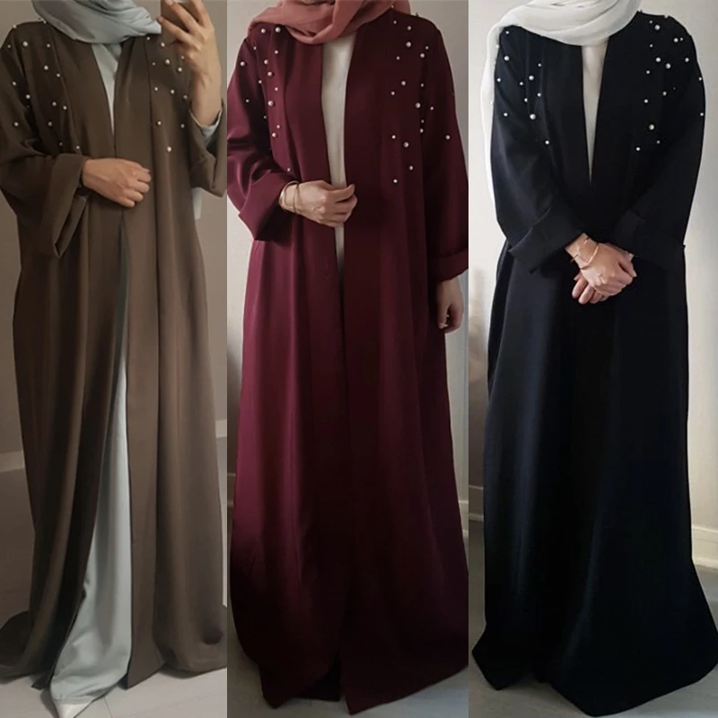 Мусульманское платье-макси, длинная туника, длинное кимоно, одежда для исламских молитв