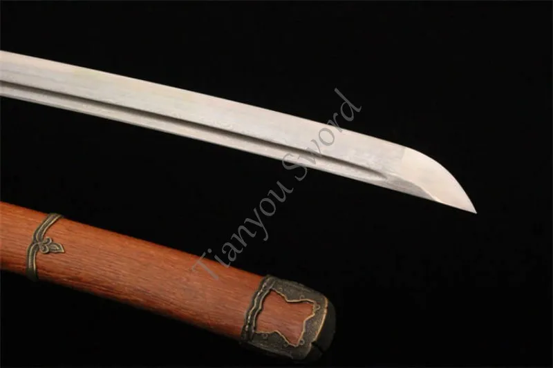Samurai Sword folded Steel Full Tang Sharp Edge Blade Handmade Japanese Tachi Rosewood Home Metal Decoration Christmas Gift |
