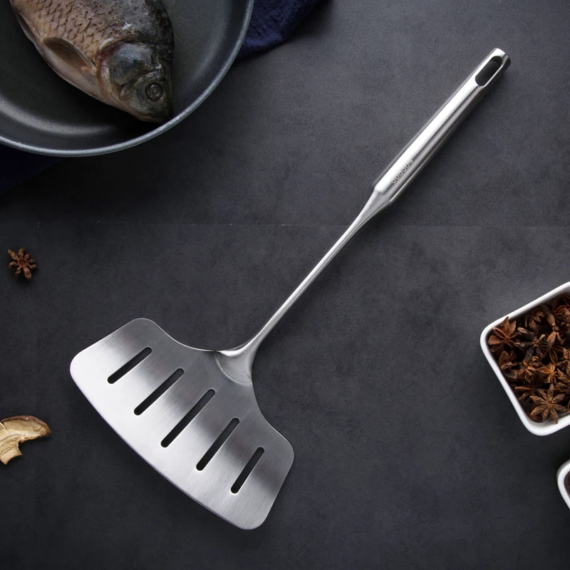 

304 Stainless Steel Fish Steak Spade Household Kitchen Utensils Fried Vegetables Steak Pan