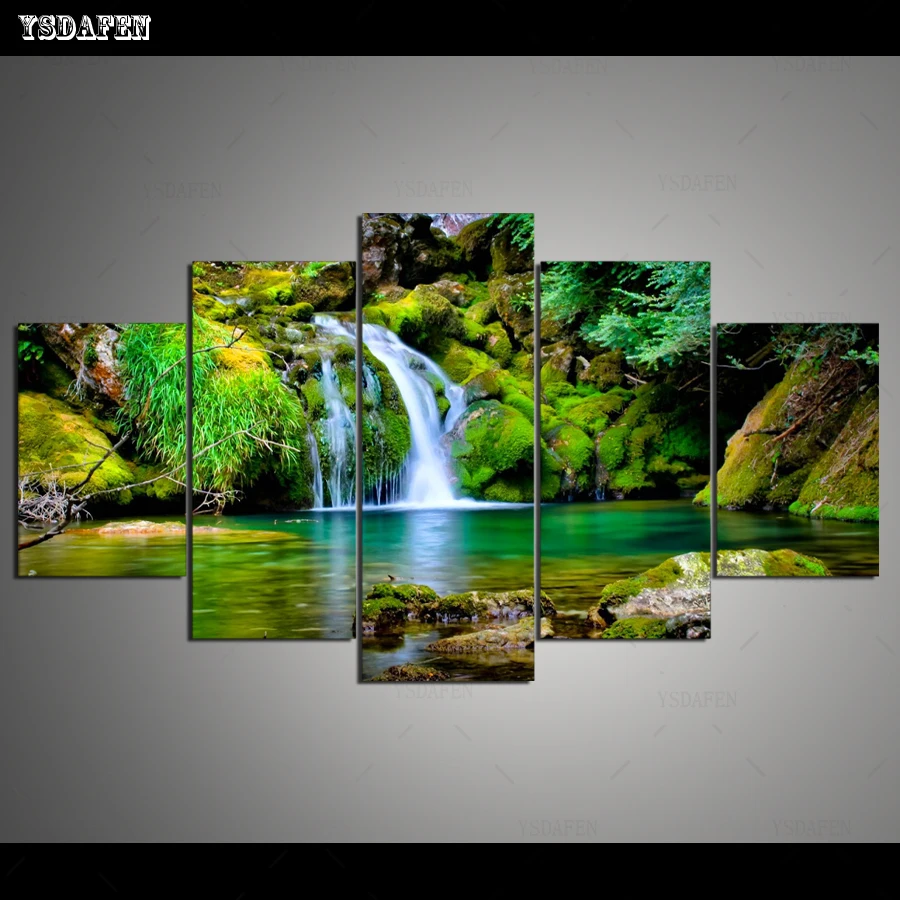 Op de muur HD print olieverf Film modulaire foto Scenery poster kind room decor woondecoratie 5 stks canvas art z279 | Дом и сад
