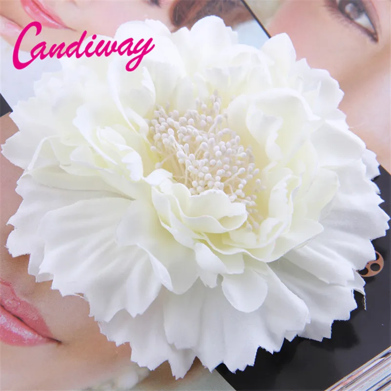 Заколка для волос с цветами Женская белый зажим свадебный аксессуар на голову|hair