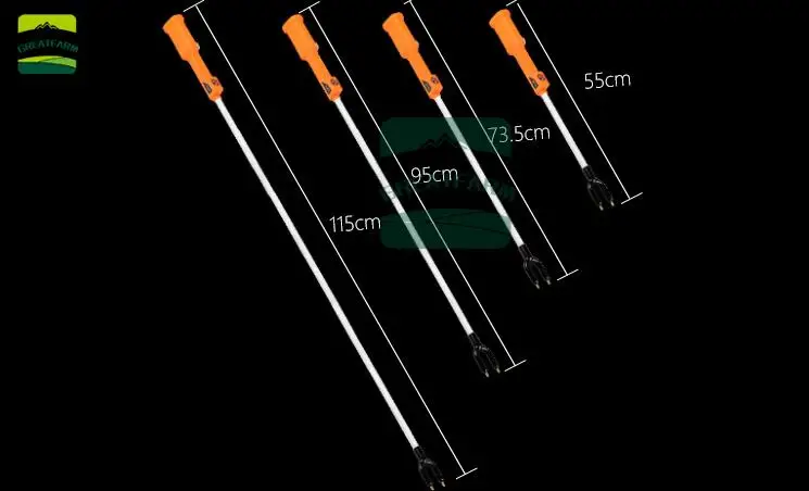 Total length-95cm 55 см-115 см с механическим приводом артефакт свинья/овца/теленок фермы устройства питания батарея водонепроницаемый анти падение Электрический свинья летучая мышь кнут - Цвет: Total length-95cm
