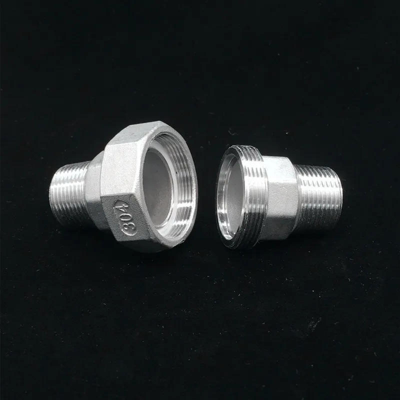 

1/4'' Male BSP Thread 304 Stainless Steel Live Joint Coupling Union Connector Pipe Fitting for Tube Connection
