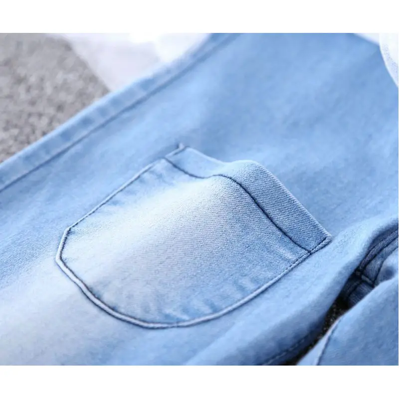 

New Fashion Girls Jeans Pants Lace Flounced Girls Cute Jeans Children's Clothing Spring Autumn 100cm-140cm KF985