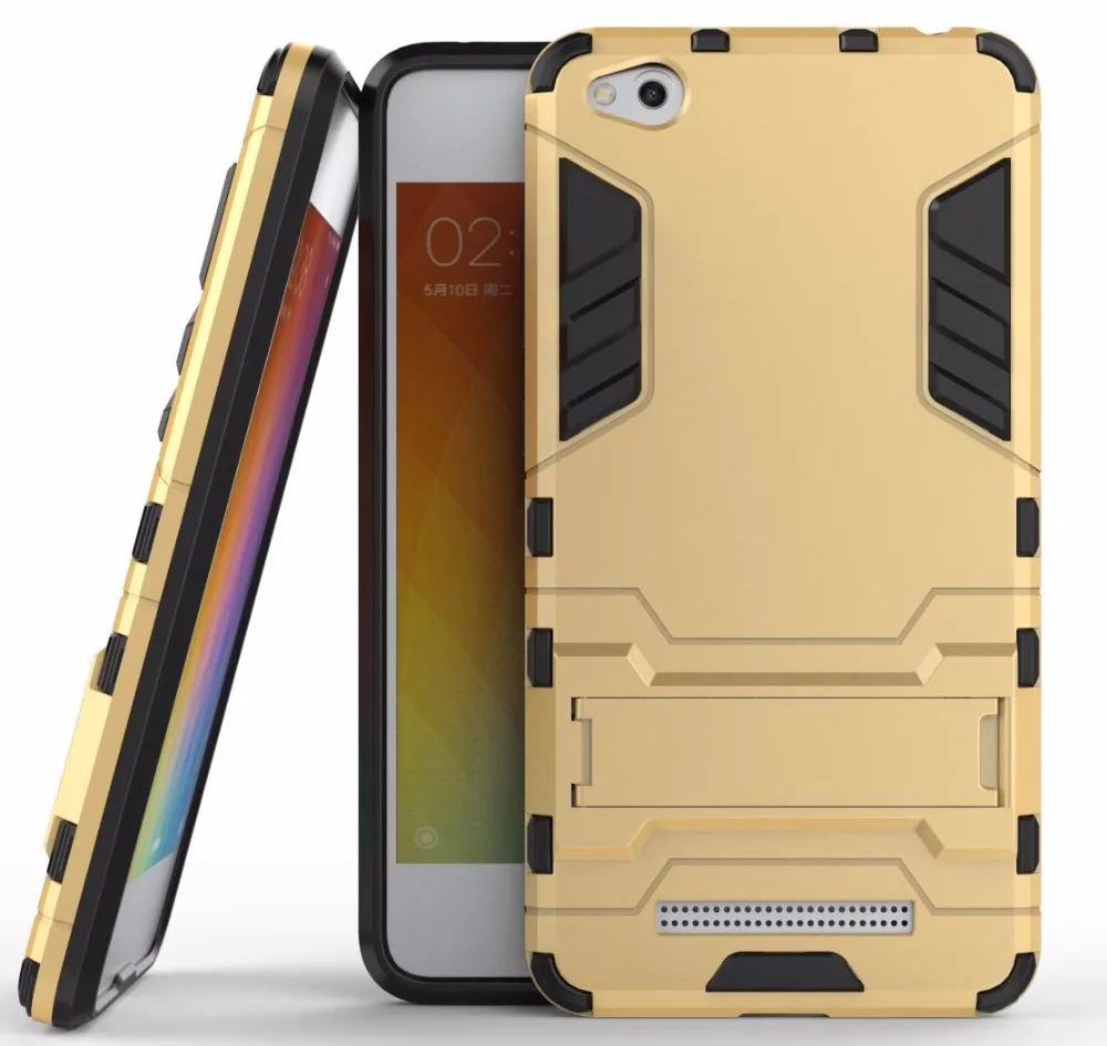 Case for Xiaomi Redmi 4A Cover Robot Armor Rubber Bumper Shockproof Thin Hard Holder Stand |