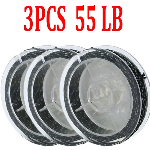 3pcs 55LB 3 шт. 5 м свинцовый основной лидер рыболовные снасти для ловли карпа быстрая раковина сорняки Kable Advanced Leadcore 35 фунтов 45 фунтов 55 фунтов леска для ловли карпа лидер - Цвет: 3pcs 55LB