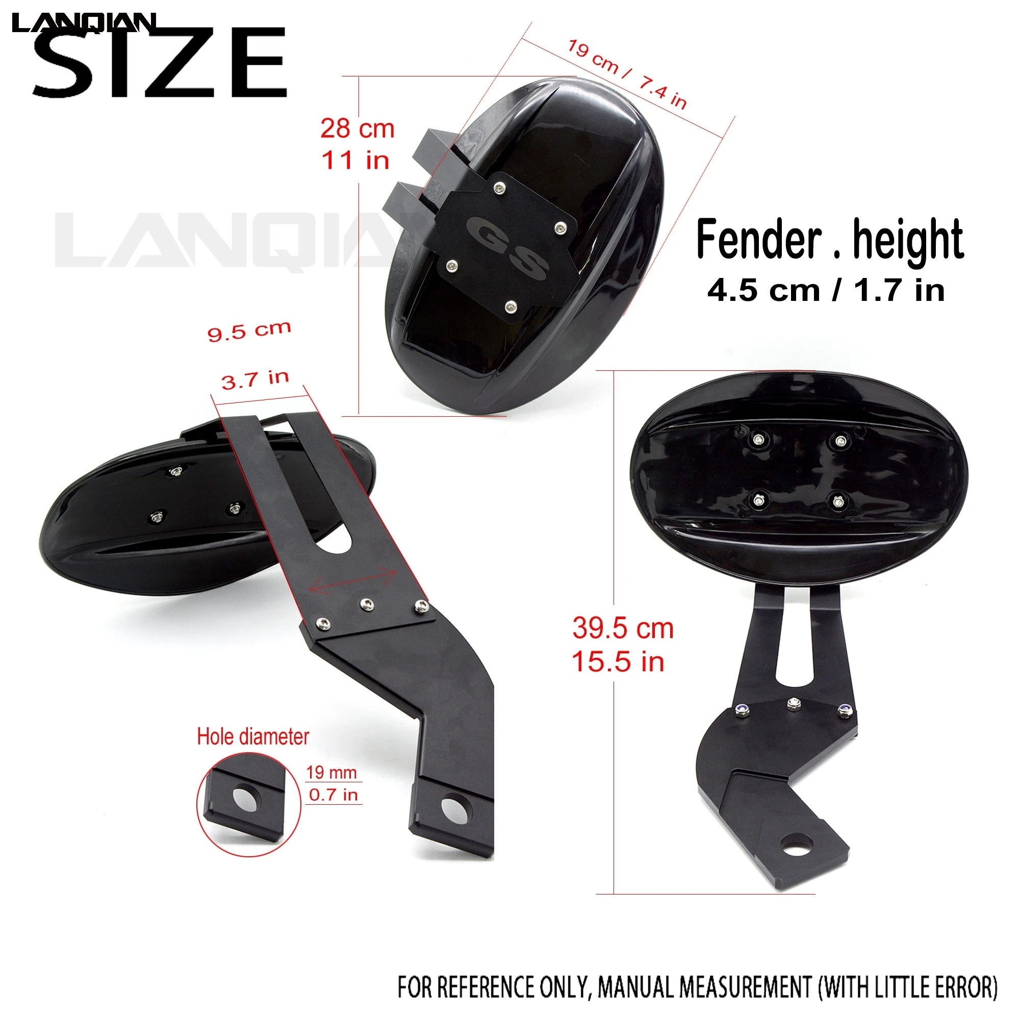 

Motorcycle Rear Fender Stainless mount bracket FOR BMW F650GS F700GS F800GS 2008-2012