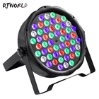 Цветной стробоскоп Djworld с LED-подсветкой, 54x3 Вт, RGB-подсветка, для атмосферы дискотеки, диджеев, музыкальных вечеринок, клубов, танцпола, бара, затемнения