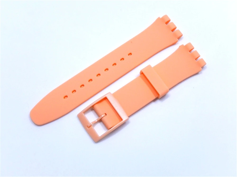 Резиновый силиконовый ремешок для наручных часов Swatch 16 мм 17 мм 19 мм 20 мм аксессуары для наручных часов