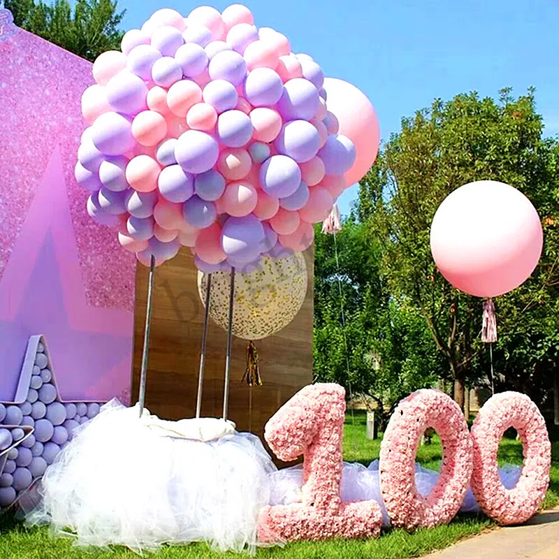 Цельнокроеное платье 30 фиолетовый Макарон День рождения взрослых Воздушный Шар