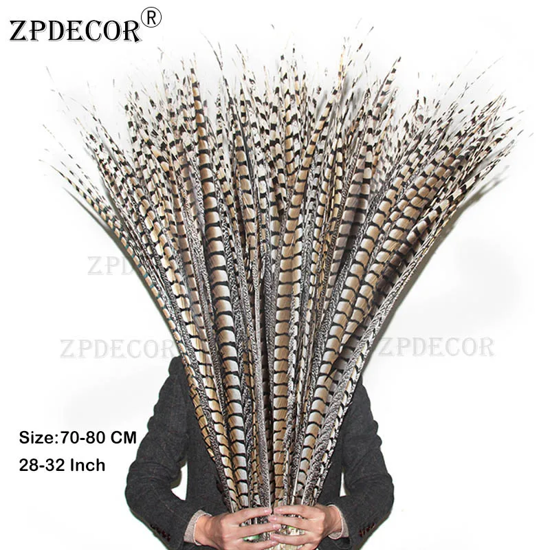 ZPDECOR 70 80 см 28 32 дюйма леди амгерст фазан перья для искусства и ремесла|Перо| |