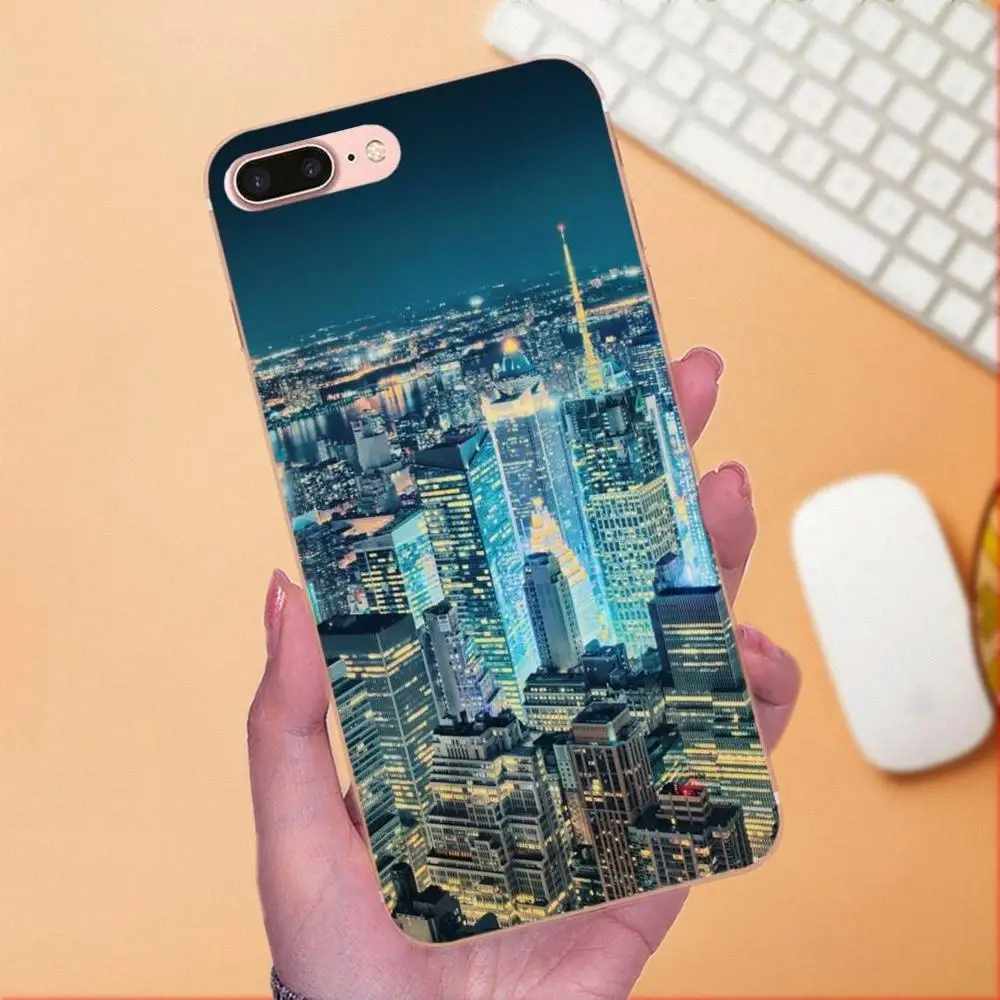 Nyc New York City Landscape для Xiaomi Redmi Note 2 3 3S 4 4A 4X 5 5A 6 6A Pro Plus мягкие Защитные чехлы телефонов |
