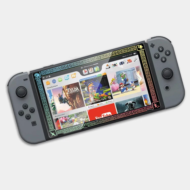 Для nintendo Switch NS консоль Экран протектор Закаленное Стекло игра детская футболка с принтом "Let's Go Пикачу Иви красочный ультра Protetor с пленочным покрытием