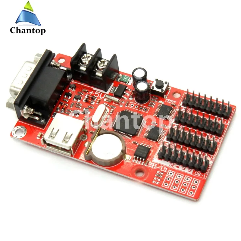 Бесплатная доставка флэш-контроллер USB + rs232 1024*48 пикселей U-диск беспроводной p10
