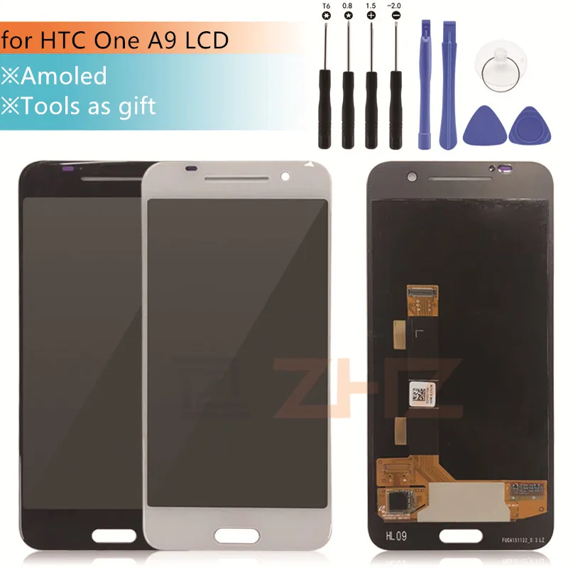 

New Tested For HTC One A9 LCD Display Touch Screen Digitizer Assembly Replacement For HTC A9W A9T A9D A9U LCD 1920*1080