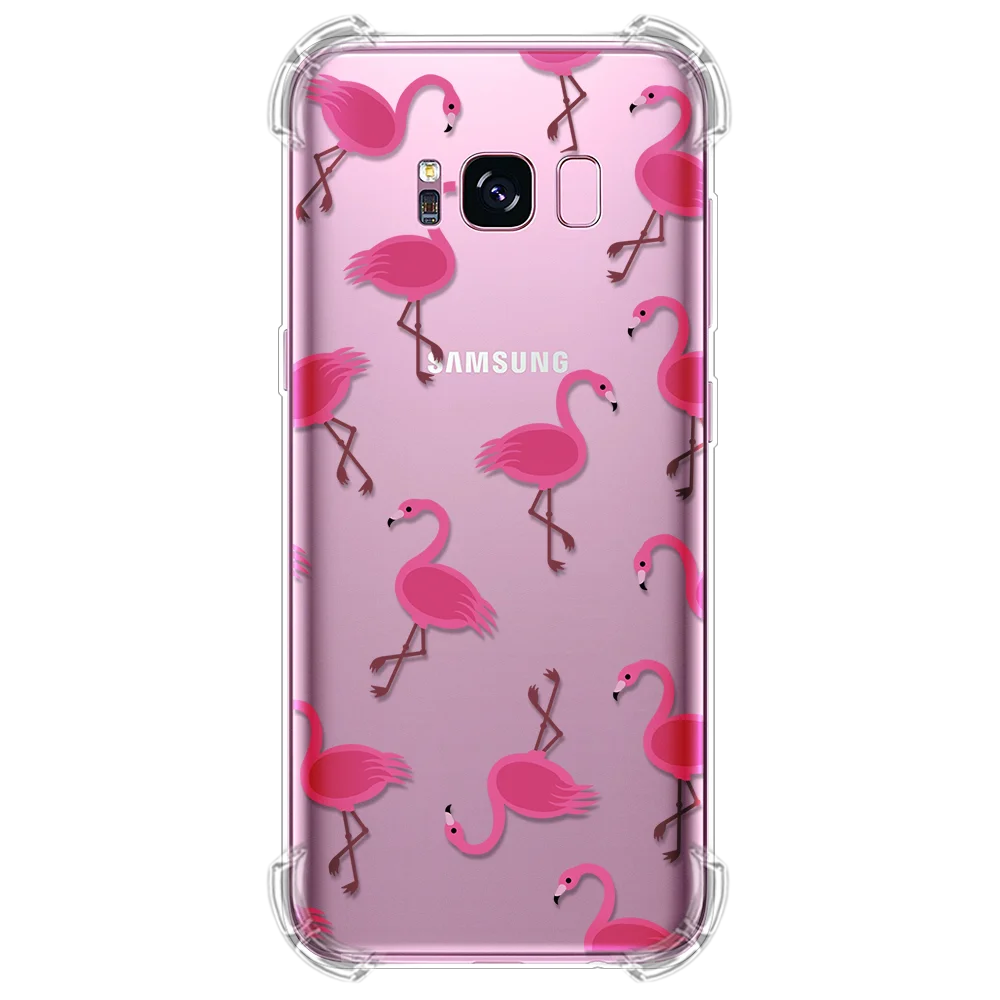 Мрамор цветок чехол с "воздушной подушкой" для samsung Galaxy S8 S9 S10 рlus Lite S7 край S10e A3 A5 A7 A6S A9 A6 A8 плюс чехол из ТПУ - Цвет: huoniao