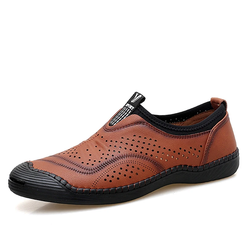 JUNJARM 2019 Handmade Men Casual Shoes Loafers Quality Breathable Microfiber Flats Slip-on Moccasins | Обувь