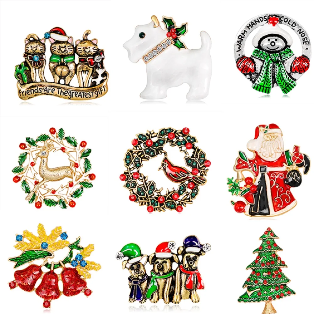 100 шт. высокое качество снеговик с гитарой Рождественская декоративная брошь