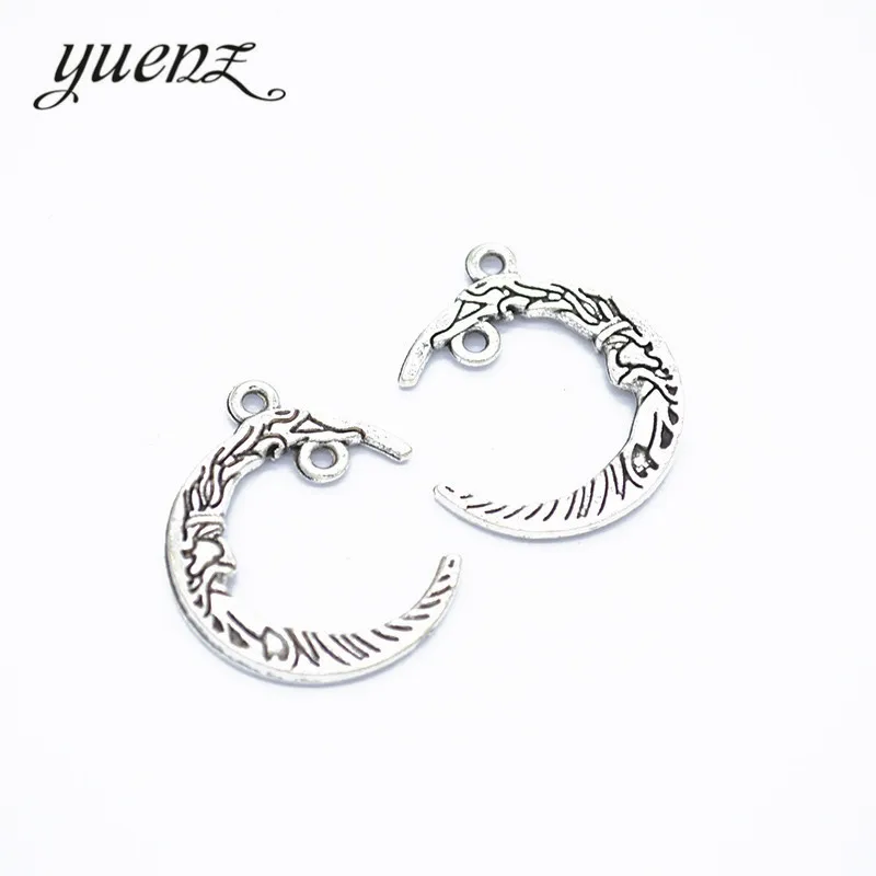 YuenZ 20 шт. moon Подвески Подвеска diy ювелирных изделий 26*21 L611|Шармы| |