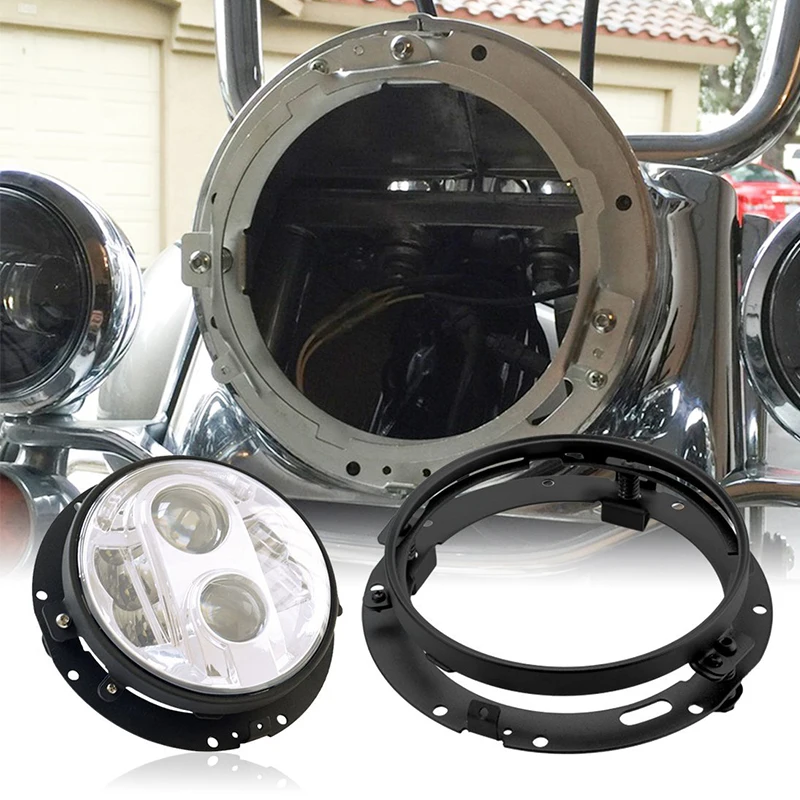 FADUIES 7 дюймов круглые светодиодные фары Монтажный кронштейн кольцо для Jeep Wrangler JK