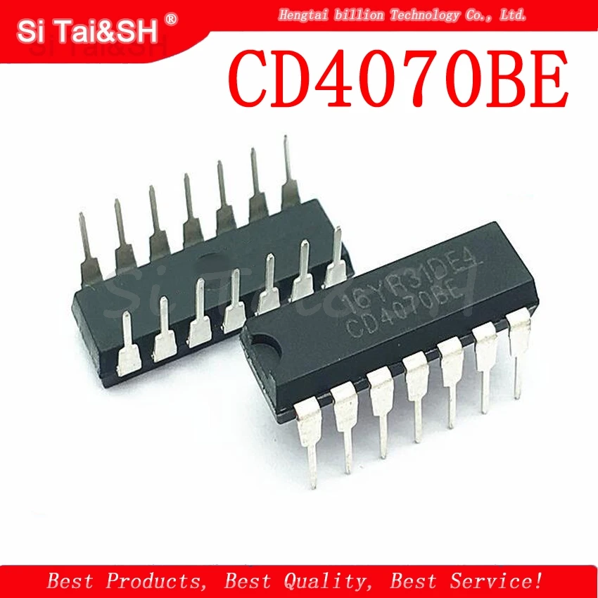 10 шт. CD4070BE DIP14 CD4070 DIP 4070BE DIP-14 Новый и оригинальный IC | Электронные компоненты