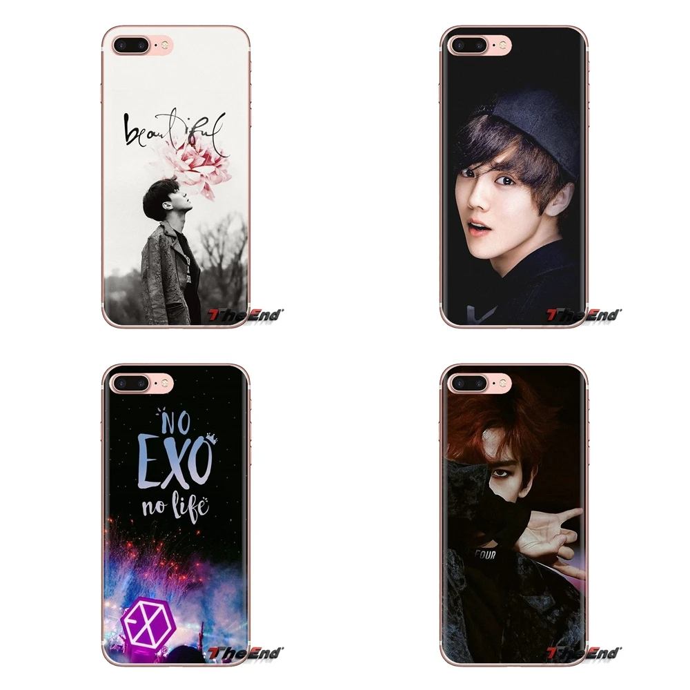 Для Xiaomi Mi3 Samsung A10 A30 A40 A50 A60 A70 Galaxy S2 Note 2 Grand Core Prime мягкие прозрачные чехлы EXO band BAEKHYUN