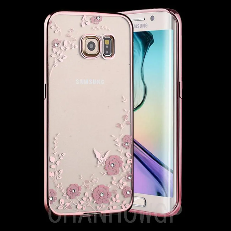 Чехол со стразами-подставка с кольцом для Samsung Galaxy S8 Plus S6 S7 Edge S5 J2 Pro 2018 A3 A5 A7 J1 J3 J5 J7