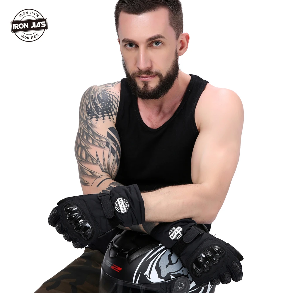 Мото-перчатки зима теплая водонепроницаемый ветрозащитный защитные перчатки 100%