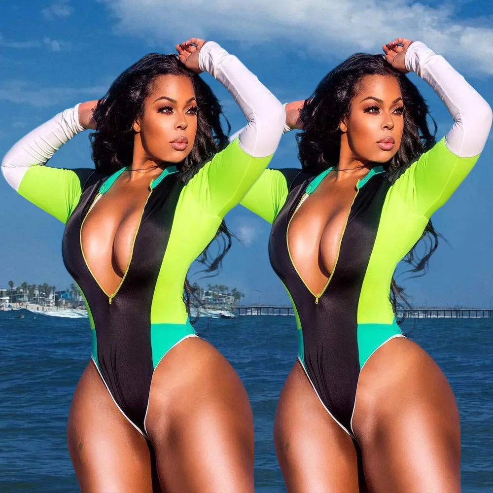 2019 sexy swimsuit one-piece | Тематическая одежда и униформа